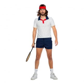 Tennisspelare Retro Herr Maskeraddräkt - 56