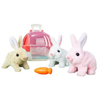 Gående Kanin med Morot & Transportbox