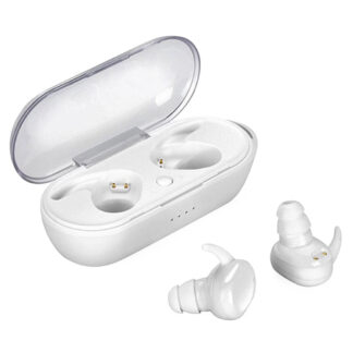 Hörlurar med Laddfodral TWS Vit
