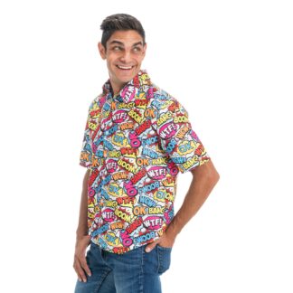 Skjorta 90's Retro Comic - Medium