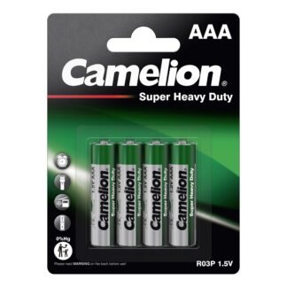 Camelion Super Heavy Duty AAA-Batterier - 4-pack