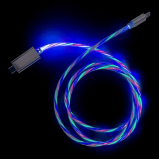 Snabbladdningskabel med LED USB-C