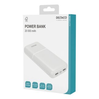 Deltaco Powerbank - 20.000 mAh